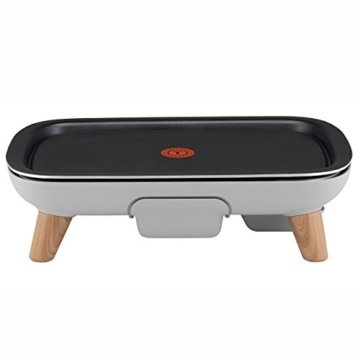 Tefal CB658B Tischgrill Saveur mit Thermospot, große Grillfläche, 2400 W, schwarz / hellgrau - 