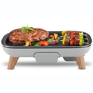 Tefal CB658B Tischgrill Saveur mit Thermospot, große Grillfläche, 2400 W, schwarz / hellgrau - 