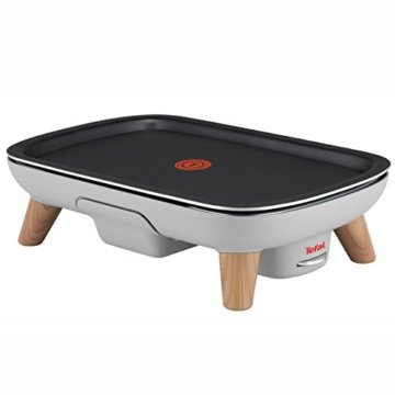 Tefal CB658B Tischgrill Saveur mit Thermospot, große Grillfläche, 2400 W, schwarz / hellgrau -