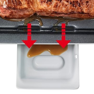 Tefal CB658B Tischgrill Saveur mit Thermospot, große Grillfläche, 2400 W, schwarz / hellgrau - 