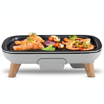 Tefal CB658B Tischgrill Saveur mit Thermospot, große Grillfläche, 2400 W, schwarz / hellgrau - 