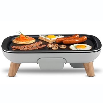 Tefal CB658B Tischgrill Saveur mit Thermospot, große Grillfläche, 2400 W, schwarz / hellgrau - 