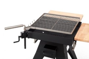 Tepro Holzkohlengrill - mit schwenk-/höhenverstellbarem Grillrost Seaport, Schwarz - 