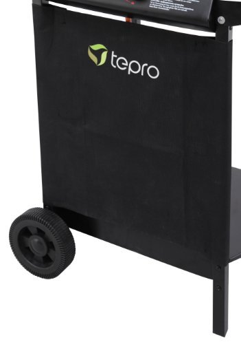 Tepro Lavasteingasgrill Irvine - Grillwagen mit Rollen, Schwarz - 