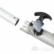 TIMBERPRO 5 in 1 Multifunktionsgartengerät, 52cc Benzinmotor, langer Stab, Inklusive Heckenschere, Rasentrimmer, Freischneider, Kettensäge und Verlängerungsstab - 