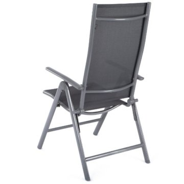 Ultranatura Aluminium Klappsessel, Korfu Serie - Basic, grau - 