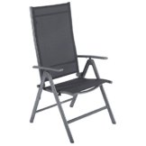 Ultranatura Aluminium Klappsessel, Korfu Serie - Basic, grau -