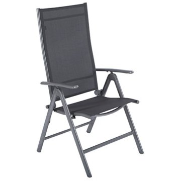 Ultranatura Aluminium Klappsessel, Korfu Serie - Basic, grau -
