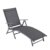 Ultranatura Aluminium Sonnenliege, Korfu Serie - Basic, grau -