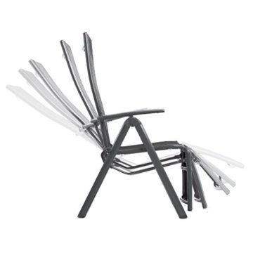 Ultranatura Aluminum Relaxsessel Korfu Plus, 73 x 60 x 112 cm, anthrazit - 