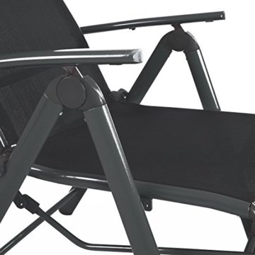 Ultranatura Aluminum Relaxsessel Korfu Plus, 73 x 60 x 112 cm, anthrazit - 