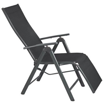 Ultranatura Aluminum Relaxsessel Korfu Plus, 73 x 60 x 112 cm, anthrazit -
