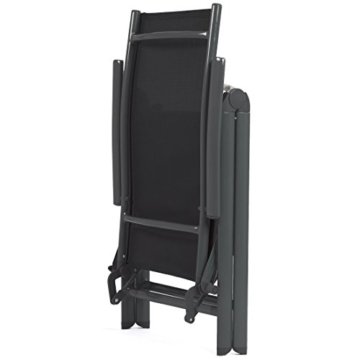 Ultranatura Aluminum Relaxsessel Korfu Plus, 73 x 60 x 112 cm, anthrazit - 