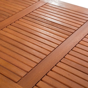 Ultranatura Loungetisch, Canberra Serie - Edles & Hochwertiges Eukalyptusholz FSC zertifiziert - 110 cm x 70 cm x 47 cm - 