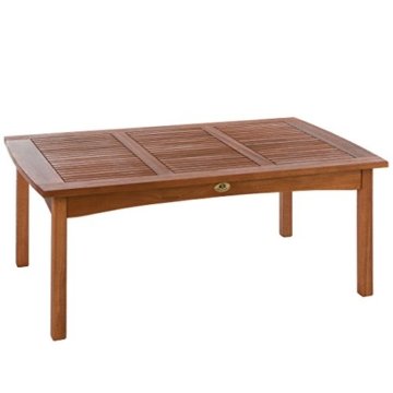 Ultranatura Loungetisch, Canberra Serie - Edles & Hochwertiges Eukalyptusholz FSC zertifiziert - 110 cm x 70 cm x 47 cm -