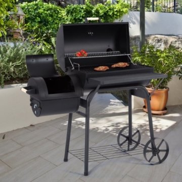 Ultranatura Smoker Grill Denver 2 Brennkammern - 119 x 66 x 135 cm - 