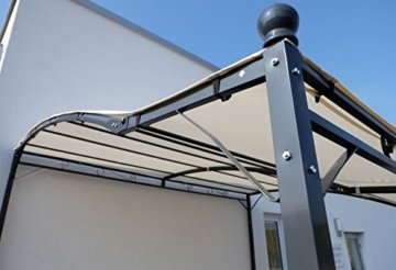 Wand Anbau Pavillon 3 x 2,5 Meter mit Dach Model Siena-7107 von AS-S - 