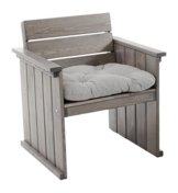 Winter Angebot Massivholz Sessel Strandgut Europa Taupegrau inkl. Sitzkissen, Gartensessel, Loungesessel, Top-Neuheit 2016 -