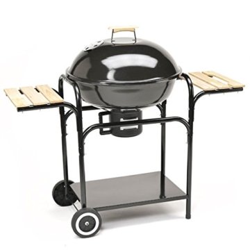 XXL 57cm Kugelgrill BBQ Grill Holzkohlegrill Grillwagen Smoker Kohlegrill NEU -
