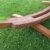 XXL Luxus Hängemattengestell aus Holz Lärche Hängematte Modell: 'DOMINICA' 410cm mit Stabhängematte von AS-S - 