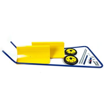 Schneeschieber, Schneeschaufel verstellbar, Schneepflug mit Räder / Rollen - 