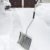 WOLTU #145 Schneeschaufel Schneeschieber Schneeschippe Aluminium Schaufel mit Thermogriff Länge:130cm(2751 Silber) - 