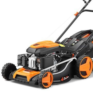 FUXTEC Benzin Rasenmäher FX-RM5196 mit 51 cm GT Selbstantrieb leistungsstarker 196cc Motor Easy Clean 4in1 Motormäher mit 6PS / 4,4KW Mulchen Schnittbreite 51cm - 60L Grasfangkorb - 1