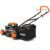 FUXTEC Benzin Rasenmäher FX-RM5196 mit 51 cm GT Selbstantrieb leistungsstarker 196cc Motor Easy Clean 4in1 Motormäher mit 6PS / 4,4KW Mulchen Schnittbreite 51cm - 60L Grasfangkorb - 6