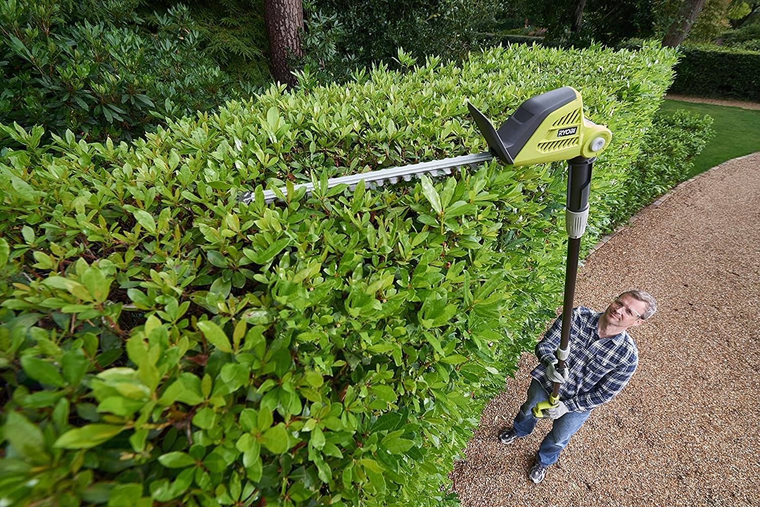 Ryobi Teleskop Heckenschere Akku