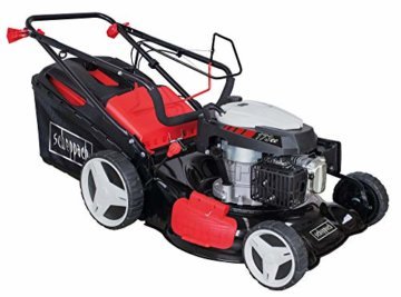 Scheppach MS173-51 Benzinrasenmäher inkl. Öl - 51cm Schnittbreite | Reinigungsfunktion | 65 Liter Fangkorb | Stahlgehäuse | 7-stufige Höhenverstellung | Mulchfunktion | Radantrieb | Seitenauswurf - 3