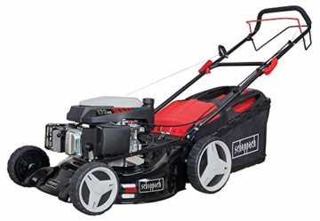 Scheppach MS173-51 Benzinrasenmäher inkl. Öl - 51cm Schnittbreite | Reinigungsfunktion | 65 Liter Fangkorb | Stahlgehäuse | 7-stufige Höhenverstellung | Mulchfunktion | Radantrieb | Seitenauswurf - 1
