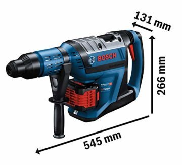 Bosch Professional BITURBO Akku Bohrhammer GBH 18V-45 C (Schlagenergie: 12,5 Joule, inkl. Connectivity-Modul + voreinstellbare Drehzahlstufen, ohne Akkus und Ladegerät, im Koffer) - 3