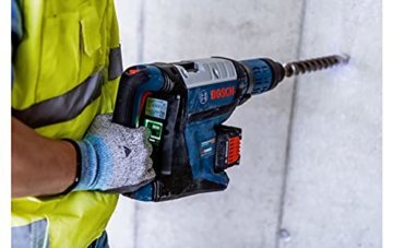 Bosch Professional BITURBO Akku Bohrhammer GBH 18V-45 C (Schlagenergie: 12,5 Joule, inkl. Connectivity-Modul + voreinstellbare Drehzahlstufen, ohne Akkus und Ladegerät, im Koffer) - 8