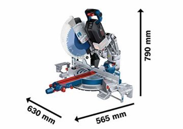 Bosch Professional BITURBO GCM 18V-305 GDC Akku-Gehrungssäge (einschließlich Sägeblatt, Konnektivitätsmodul, Staubbeutel, OHNE Batterien und Ladegerät, in einem Karton) - 3