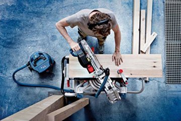 Bosch Professional BITURBO GCM 18V-305 GDC Akku-Gehrungssäge (einschließlich Sägeblatt, Konnektivitätsmodul, Staubbeutel, OHNE Batterien und Ladegerät, in einem Karton) - 7
