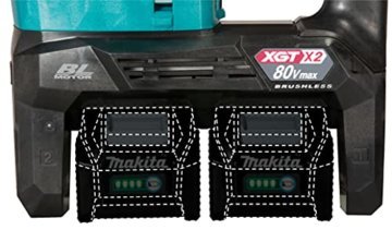 Makita HM002GZ03 Twin 40 V Li-Ion XGT Brushless SDS-Max Abbruchhammer, 80 V, Blue/Black - 2