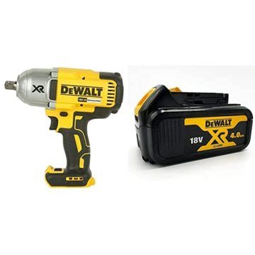 Dewalt XR Akku-Schlagschrauber DCF899NT (1 x Akkuschrauber Li-Ion 18 V) + Ersatz-Akku (18,0 Volt/ 4,0 Ah XR Li-Ion, kompatibel mit allen 18,0 Volt XR Akku-Maschinen von DeWalt) DCB182 - 1