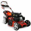 HECHT 5-IN-1 Benzin Rasenmäher – leistungsstarker 4 Takt Eco Motor 4,4 kW (6,0 PS) – Elektrostart – 53 cm Schnittbreite – 75 l Fangkorb – Radantrieb – patentierte Räder – EasyClean – Mulchmäher - 1