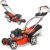 HECHT 5-IN-1 Benzin Rasenmäher – leistungsstarker 4 Takt Eco Motor - Mit Radantrieb – Elektrostart – 46 cm Schnittbreite – bis 1200m² – patentierte Räder mit Extra Grip – Mulchmäher, Rasenmäher Benzin - 1