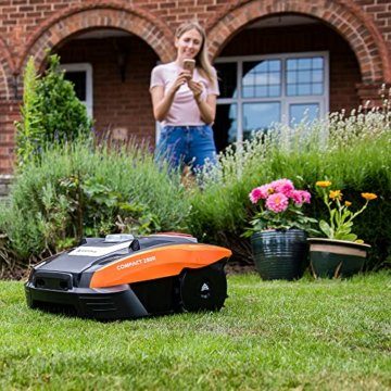 Yard Force Mähroboter COMPACT 400Ri bis zu 400 qm - Selbstfahrender Rasenmäher Roboter mit WLAN-Verbindung, App-Steuerung, iRadar Ultraschallsensor, Kantenschneide-Funktion und bürstenloser Motor - 5