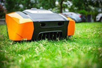 Yard Force Mähroboter EasyMow260 für geeignet für bis zu 260 qm-Selbstfahrender Rasenmäher Roboter, Bedienung und einfach zu bedienen, 30% Steigung 2,0 Ah Lithium-Ionen Akku, 20 V, schwarz/orange - 7