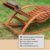 Ampel 24 Relax Schaukelstuhl Belo, Relaxliege mit Armlehnen und Kopfkissen, Gartenliege komplett aus Holz, Stuhl mit Querlatten - 5