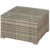 Juskys Polyrattan Lounge Punta Cana M grau-meliert — Gartenlounge Set für 3-4 Personen — Gartenmöbel-Set mit Sofa, Tisch und Hocker - Sitzbezüge in Dunkelgrau - 7