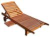 KMH®, Gartenliege aus massivem Eukalyptusholz mit integriertem Tisch (#101018) - 1
