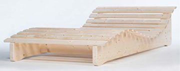 TUGA - Holztech Naturholz Massive wetterfeste extrem stabile stehende Liege Waldsofa Himmelsliege Liegelänge 205cm 120cm breit Himmelsliege - 1
