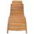vidaXL Akazienholz Massiv Sonnenliege Klappbar Gartenliege Liegestuhl Holzliege Liege Gartenmöbel Saunaliege Relaxliege Strandliege Braun - 3