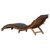 vidaXL Akazienholz Massiv Sonnenliege Klappbar Gartenliege Liegestuhl Holzliege Liege Gartenmöbel Saunaliege Relaxliege Strandliege Braun - 6