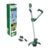 Bosch Akku Rasentrimmer UniversalGrassCut 18V-260 (1x Akku 2,0 Ah, 18 Volt System, Schnittkreisdurchmesser: 26 cm, verstellbare Handgriffe, im Karton) & Bosch Akku Pack PBA 18V 4.0Ah W-C - 2