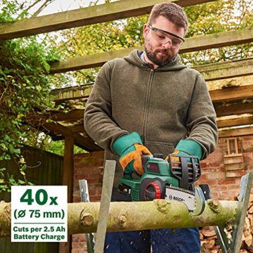 Bosch Home and Garden Akku Kettensäge Universalchain 18 (Grün, 1 Akku, 18 Volt System, im Karton), Norme - 3