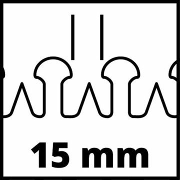 Einhell Akku Heckenschere GE-CH 1846 Li Set Power X-Change (18 V, 46 cm Schnittlänge, 15 mm Zahnabstand, ergonomischer Griff, inkl. 2,0 Ah Akku und Ladegerät) - 12